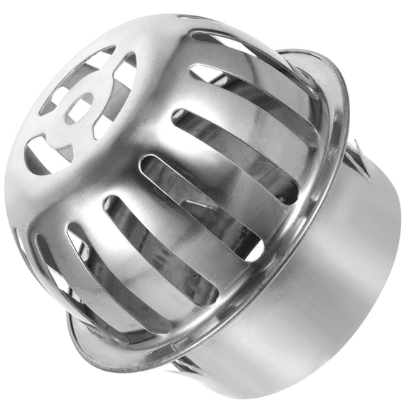 LOLIPPYY Plated Silver Round Floor Drain Cover with Wear Resistant Stainless Steel Filter for Outdoor Use