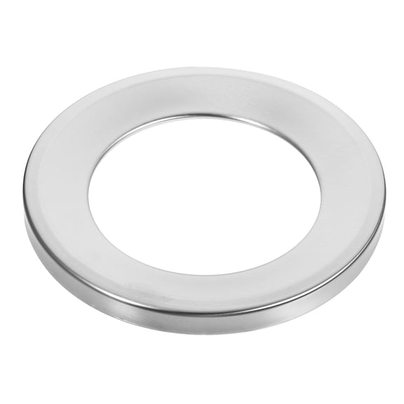 LOLIPPYY Plated Silver Round Trash Bucket Cover Recessed Lid with Easy Installation for Tabletop Use