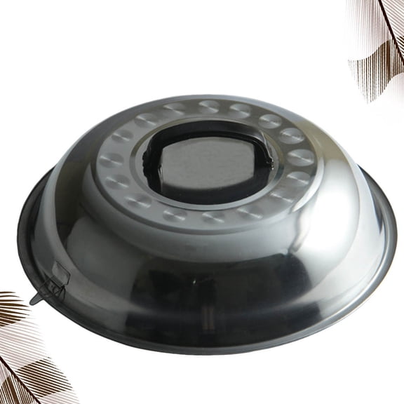 LOLIPPYY Plated Silver Stainless Steel Pot Lid with Steam Retention and Oil Splash Protection for Efficient Cooking