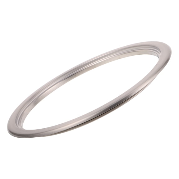LOLIPPYY Plated Silver Stainless Steel Recessed Trash Can Lid Ring with Smell Control for Home Waste Containers