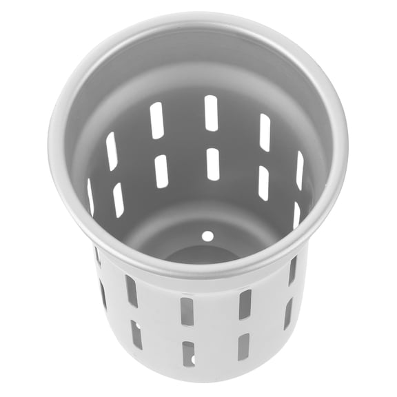 LOLIPPYY Plated Silver Toilet Brush Holder for Bathroom Freestanding Storage with Nonslip Base Modern Design