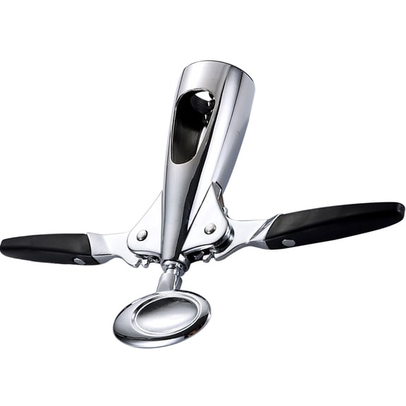 LOLIPPYY Plated Silver Wine Opener Corkscrew for Home Bar Pub with User Friendly Rotating Handle Design