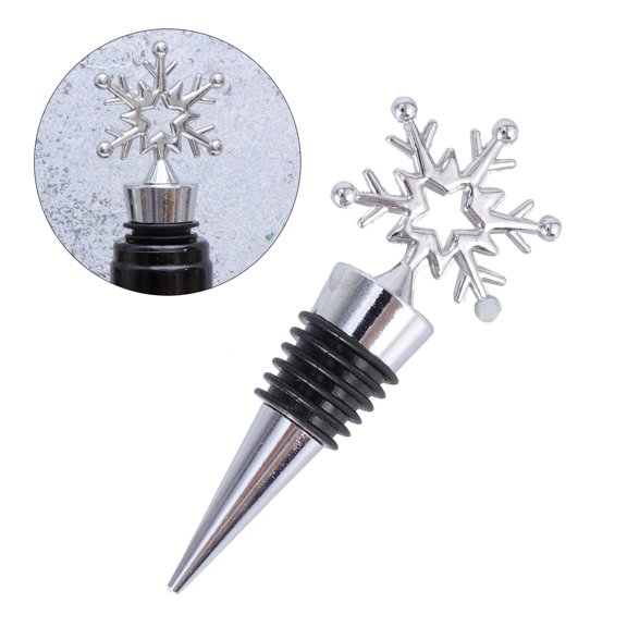 LOLIPPYY Alloy Wine Stopper Plated Silver Zinc Cone Shape Smooth Bottle Plug