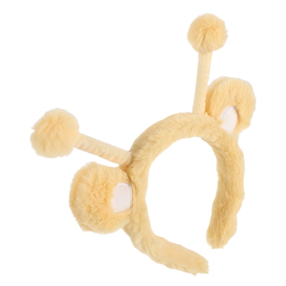LOLIPPYY Plush Bee Hair Hoop with Soft Antenna for Cosplay and Party Yellow Headband