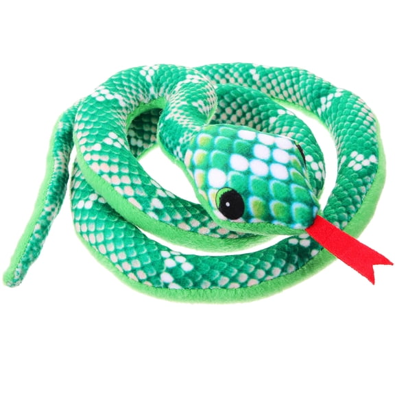 LOLIPPYY Plush Catnip Toys for Indoor Cats Light Green Snake Shape to Attract Cats 7 Inch