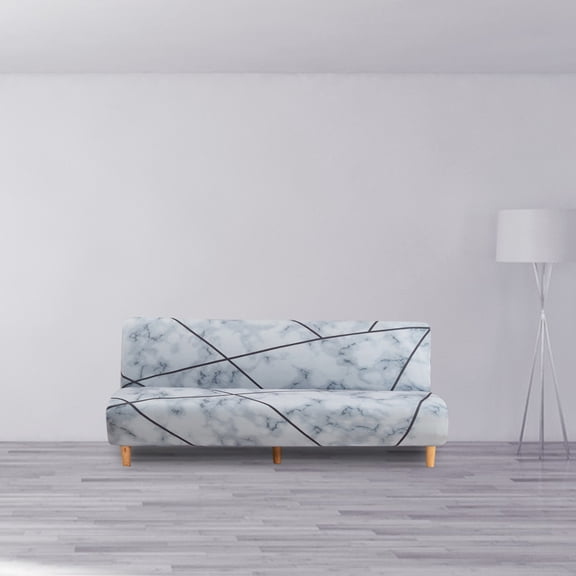 LOLIPPYY Plush Sofa Cover Sofa Slipcover Chemical Fiber Protective Cover For Armless Sofa Bed Living Room 1Pack