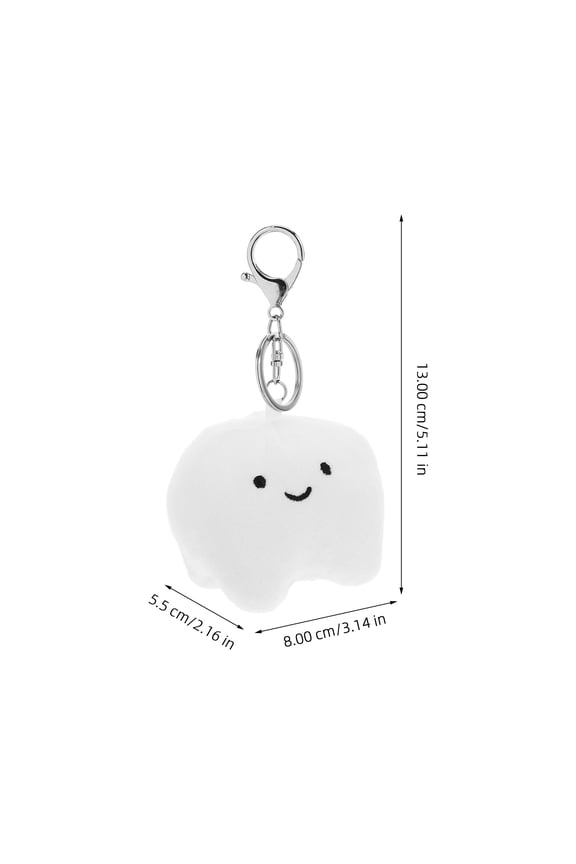 Plush Tooth Keychain for Kids, Cute Mini Stuffed Animal Accessory, Handcrafted White Portable Charm Bag Pendant