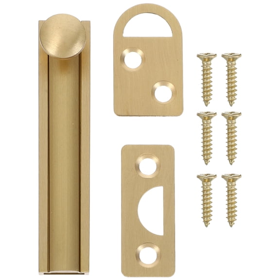 LOLIPPYY Polished Golden Slide Bolt Door Lock for Concealed Home Use with Easy Installation