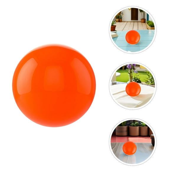 LOLIPPYY Polished Orange Stainless Steel Gazing Globe Sphere for Artistic Yard and Patio Decoration