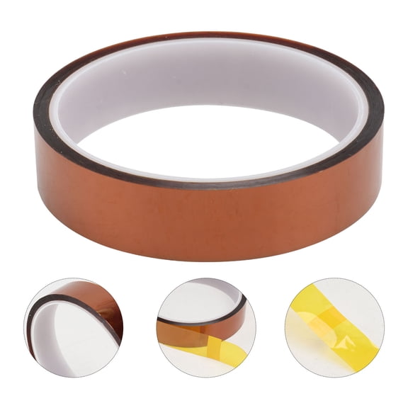 LOLIPPYY Polyimide Heat Resistant Tape Tawny Color Durable Silicone for Transformer Motor Insulation