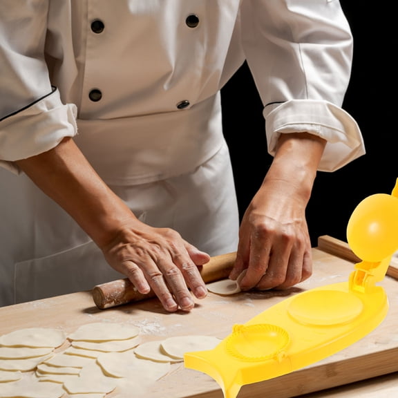 LOLIPPYY Portable 2 in 1 Dumpling Maker Press with Ergonomic Non Slip Handle for Home Use