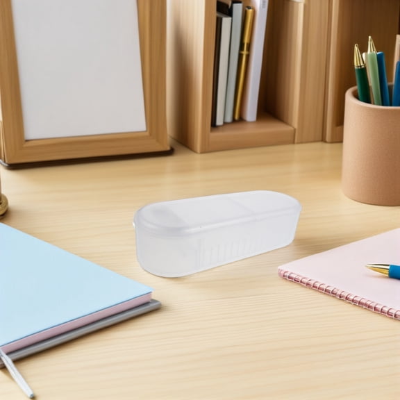 LOLIPPYY Portable Aa Aaa Battery Storage Organizer Box with Transparent Lid for Quick Identification and Easy Access