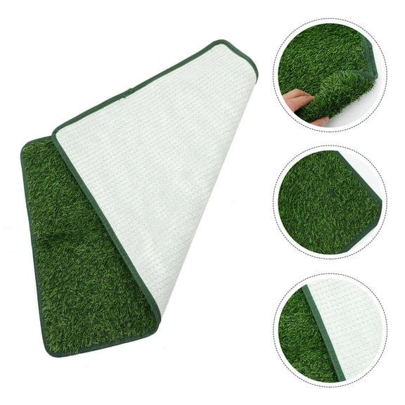 LOLIPPYY Portable Artificial Grass Mat for Pets, Designed for Cage and Room Use