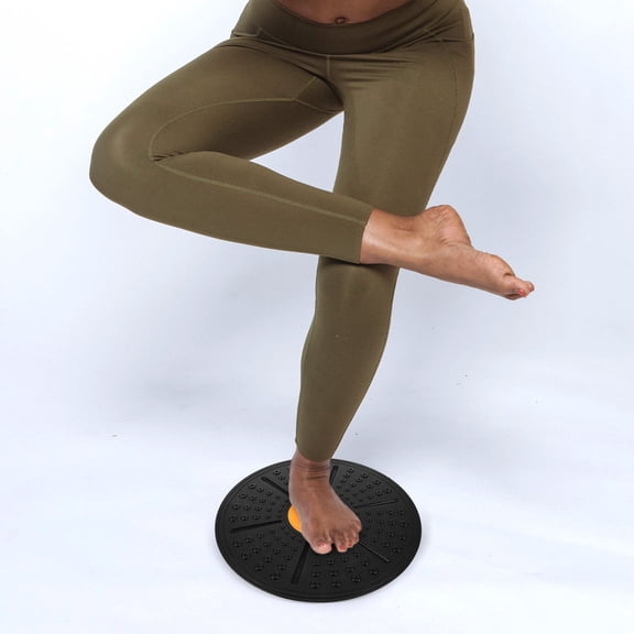 LOLIPPYY Portable Balance Board Core Train Board 1Set in Black for Athletes