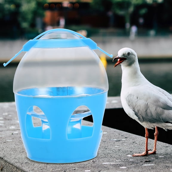 LOLIPPYY Portable Bird Water Feeder with PVC Material Suitable for Bird Cages Easy Detachable Cleaning