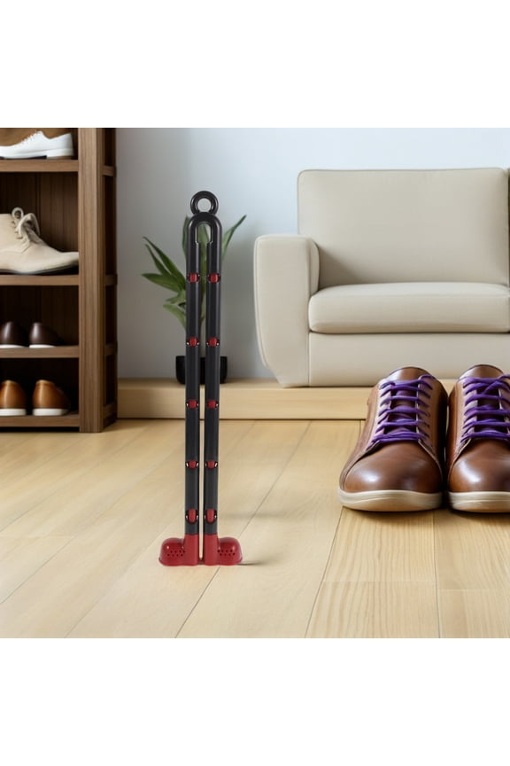 Portable Black Boot Holder Insert with Flexible Fit for Cowboy and Tall Boots At Home