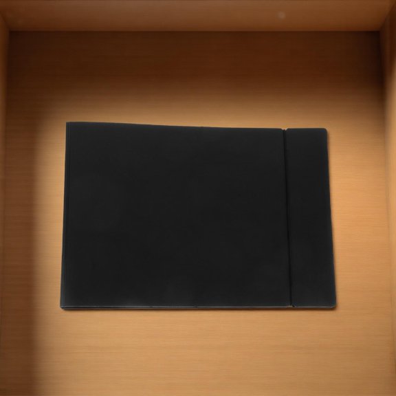 LOLIPPYY Portable Black Checkbook Binder Organizer for Office Invoice and Receipt Storage