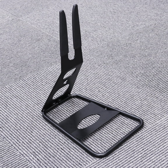 LOLIPPYY Portable Black Metal Bike Floor Parking Rack Stand Lightweight Foldable for Cycling and Display