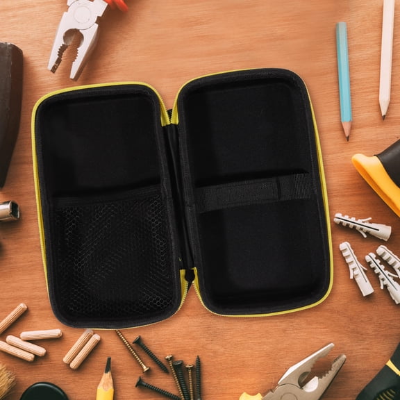 LOLIPPYY Portable Black Multimeter Case with Nylon Material Tool Organizer for Storage and Carrying