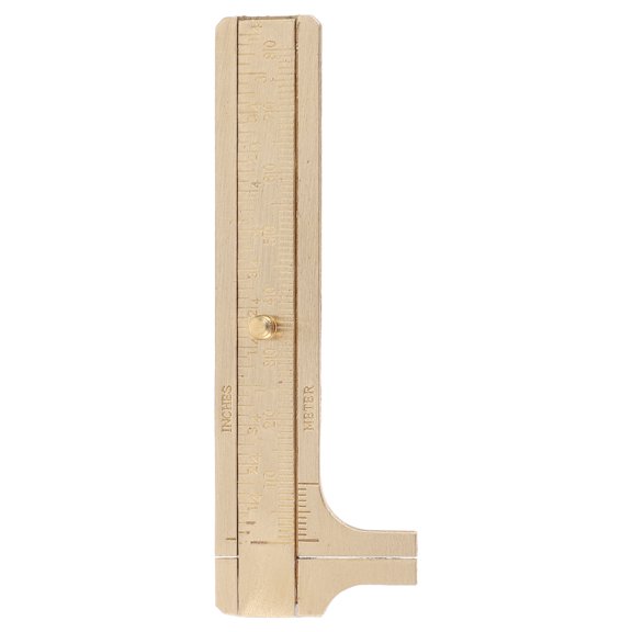 LOLIPPYY Portable Brass Caliper Measuring Tool with Dual Scale for Industrial Use