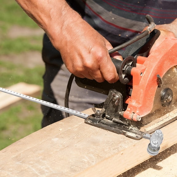 LOLIPPYY Portable Circular Saw Guide Rail with Built-in Measuring Scale for Accurate Woodworking and Precise Cutting Positioning