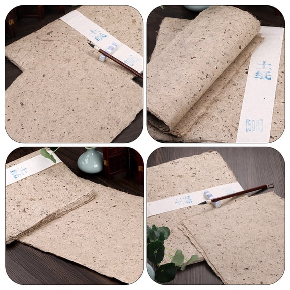 LOLIPPYY Portable Khaki Calligraphy Paper with Excellent Toughness for Art and Writing