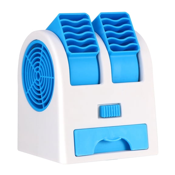 LOLIPPYY Portable Mini Cooling Fan USB Powered for Home Use Blue ABS PP Material 4.3 x 2.8 Inches