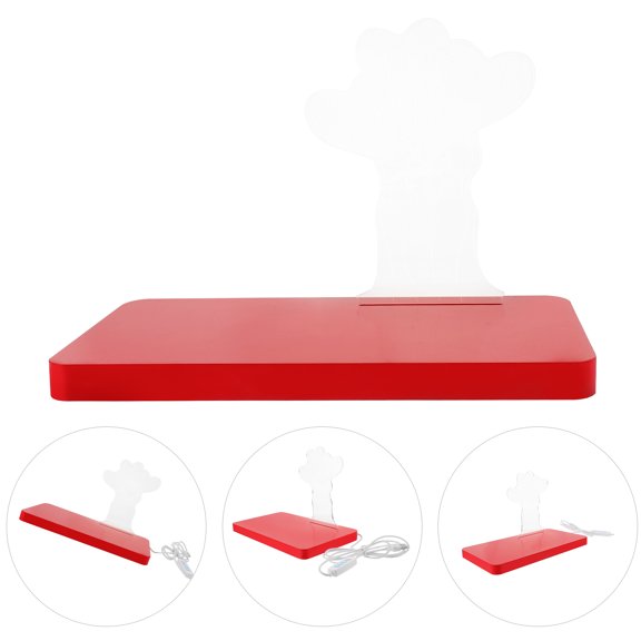 LOLIPPYY Portable Night Light Acrylic Heart Balloon Lamp Modern Home Decor for Friends 1Pcs