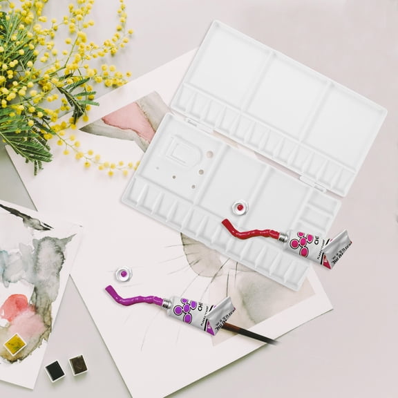LOLIPPYY Portable Paint Palette White PS 1Pcs for Artists Painting
