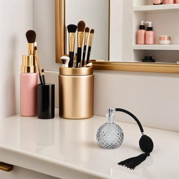 LOLIPPYY Portable Perfume Atomizer Grey Mist Spray Bottle Travel 1Pcs