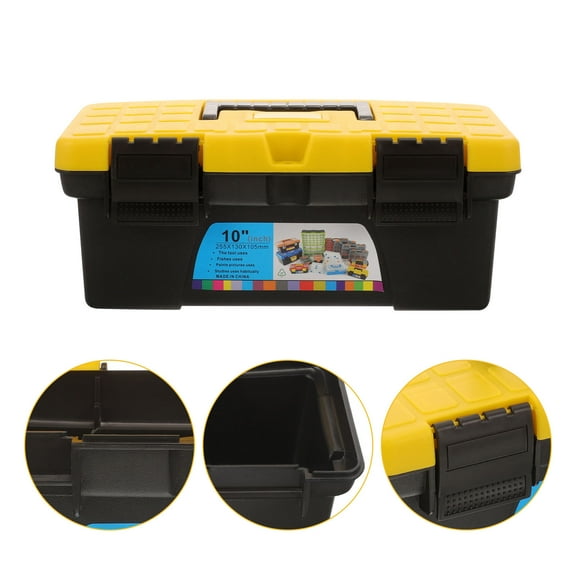 LOLIPPYY Portable Plastic Tool Storage Box Hard Case with Large Capacity for Handheld Tools