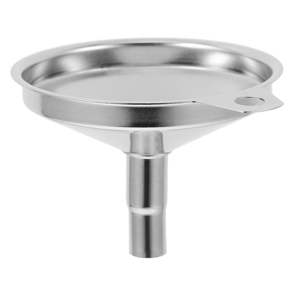 LOLIPPYY Portable Plated Silver Metal Funnel Dishwasher Safe for Kitchen and Travel Use