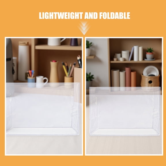 LOLIPPYY Portable Sewing Machine Carrying Case with Clear Dust Cover and Multiple Storage Organizer Pockets