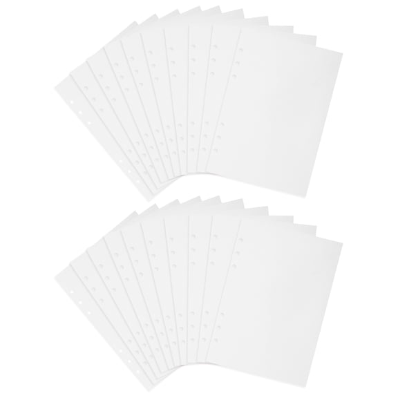 LOLIPPYY Portable Sticker Collecting Binder Insert White Reusable Release Paper Pages