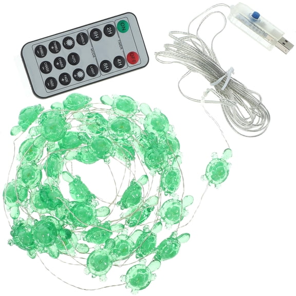 LOLIPPYY Portable Light Green Acrylic String Lights, Battery Powered, Perfect for Holiday Decor, 1 Set