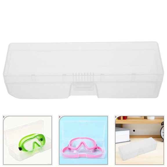 LOLIPPYY Portable Swimming Goggles Protective Case with Transparent Window for Travel