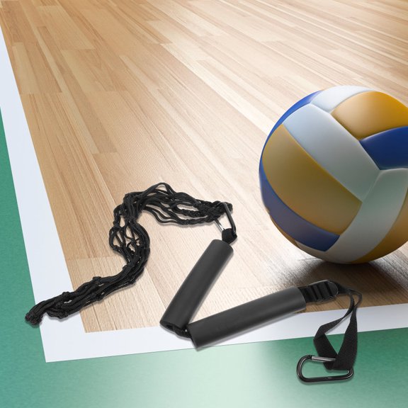 LOLIPPYY Portable Volleyball Training Strap Black Nylon for Outdoor Practice and Skill Development