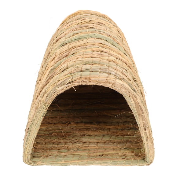 LOLIPPYY Small Animal Grass Cave Bed Cozy Hideaway for Rabbits Hamsters and Squirrels