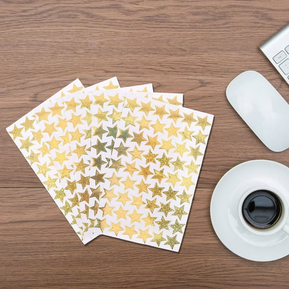 LOLIPPYY Motivational Positive Behavior Golden Star Reward Stickers for School Use and Classroom Charts