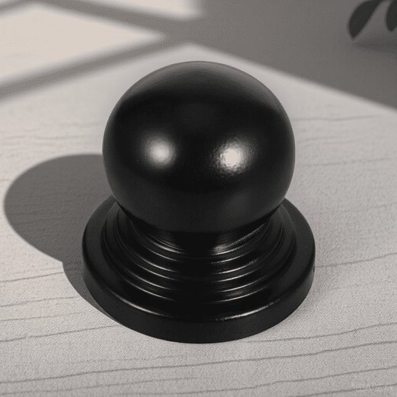 LOLIPPYY Post Round Caps Elegant Design Black Fence Post Cap For Public Guardrails 1Pcs