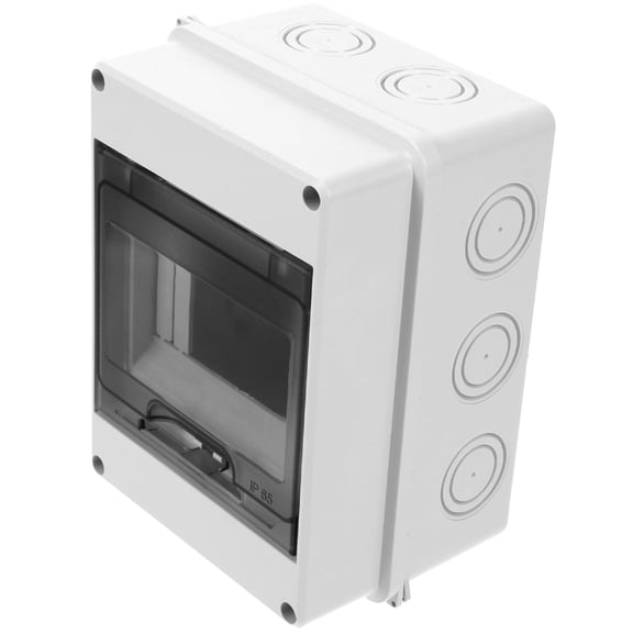 LOLIPPYY Weatherproof Power Distribution Box Outdoor Electrical Panel Grey ABS Plastic