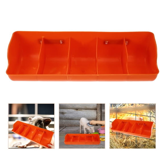 LOLIPPYY Multi-Slot Practical Feeding Bucket for Livestock - Farm Feeder for Efficient Animal Feeding