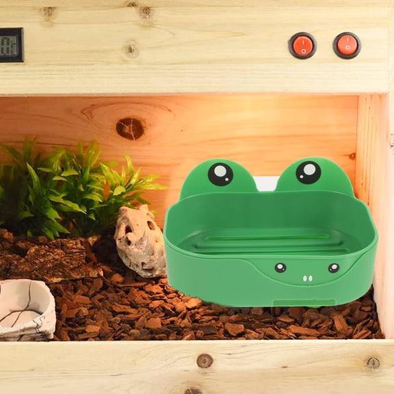 LOLIPPYY Practical Turtle Rest Habitat Platform with Lightweight Safe Material and Frog Decor