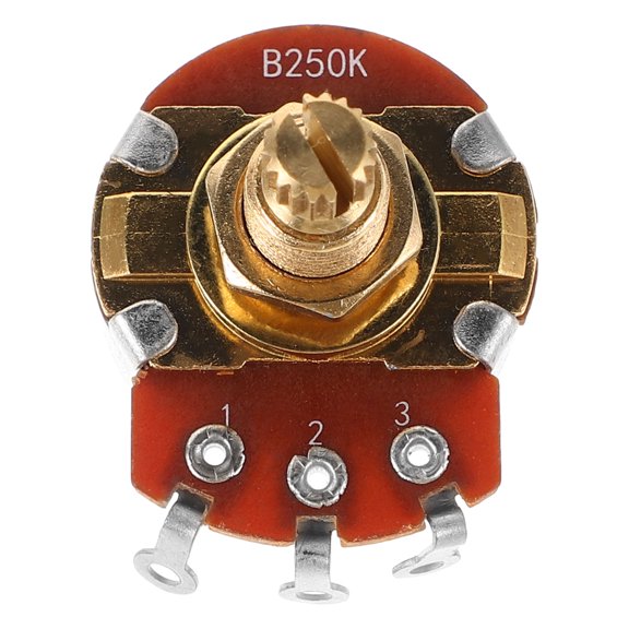 LOLIPPYY Precision Guitar Potentiometer with Copper Shaft for Electric Bass and Guitar Volume Control