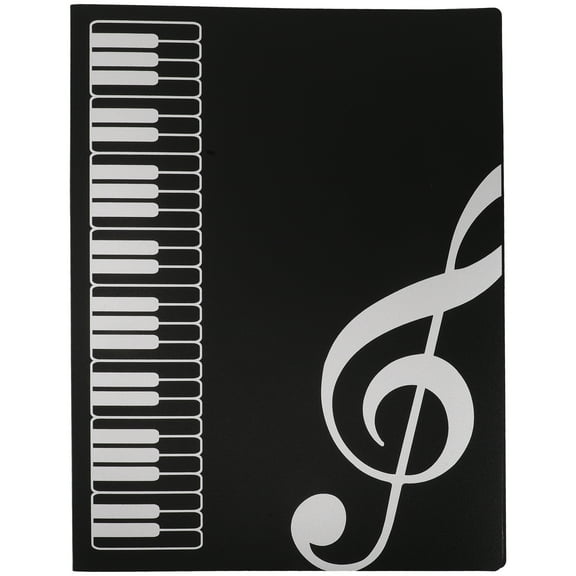 LOLIPPYY Precision Sheet Music Binder For Music Storage And Organization A4 Document Folder With 80 Pages For Piano Scores Choir Music And Band Flip Folder Pages