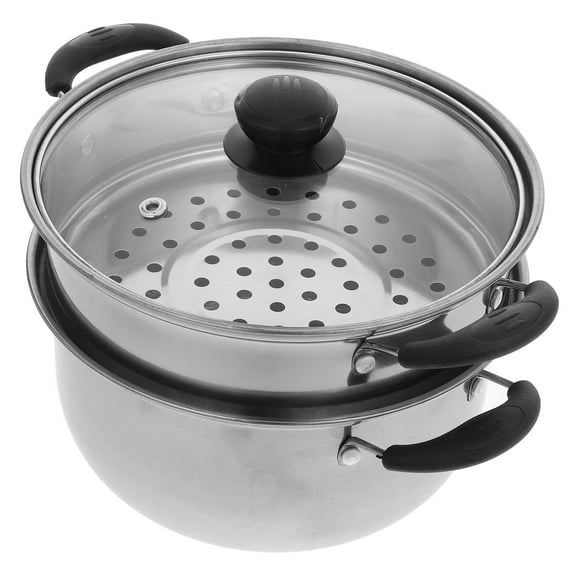 LOLIPPYY Premium Stainless Steel Steamer Pot Suitable for All Ignition Sources Easy to Use Kitchen Pot