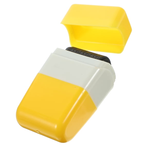 LOLIPPYY Privacy Information Blocking Roll-Roll Plastic Yellow Simple Design For Courier Invoices 1Pcs