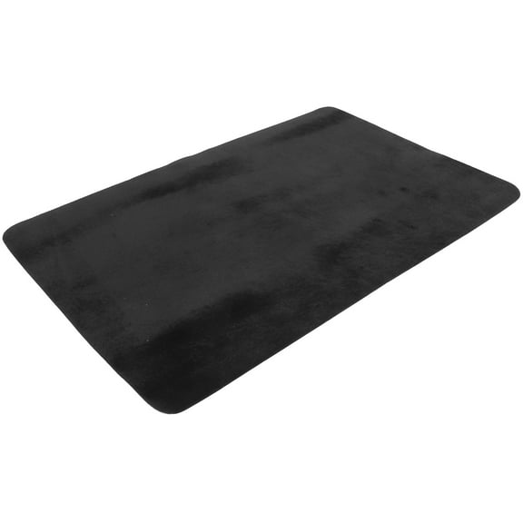 LOLIPPYY Professional Black Poker Deck Card Mat with Nonslip Backing for
