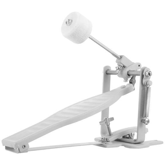 LOLIPPYY Professional Metal Bass Drum Pedal for Drumming with Design and Durable Construction Silver Color