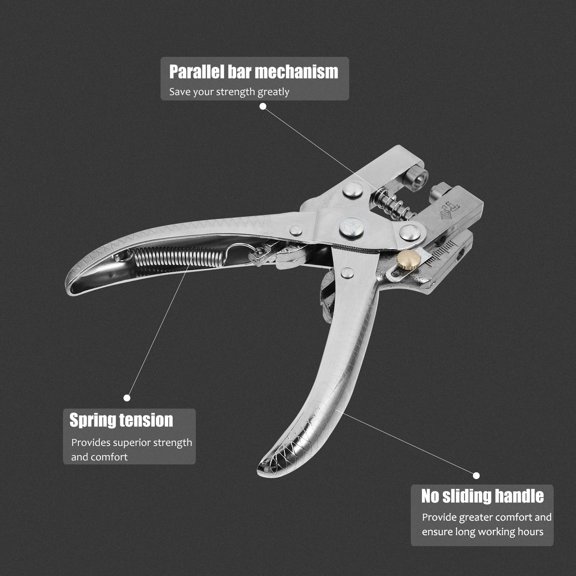 LOLIPPYY Heavy-Duty Metal Hole Punch Set with Strong Penetration for Tough Materials and